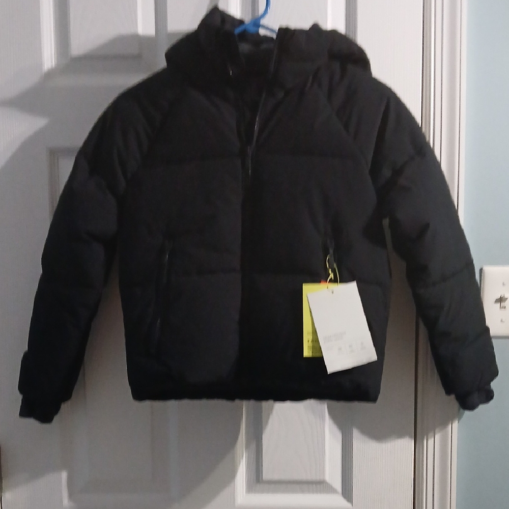 Black Puffer Jacket, Size S(6/7) By All in Motion